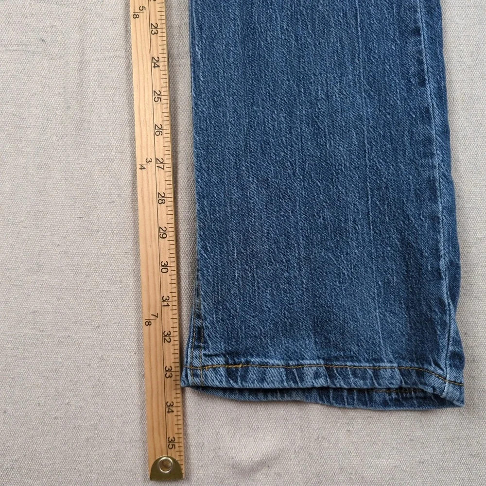 Levis Jeans Mens 32x34 Blue 527 Boot Cut Western Cowboy Distressed